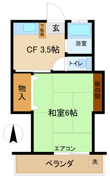 間取り図／バス・トイレ別♪閑静な住宅街にあります♪