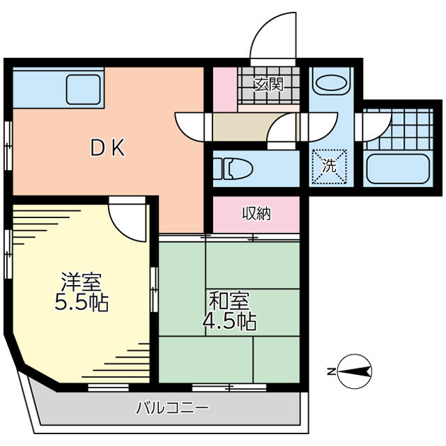 間取り図／ルシエール石田２０４号室