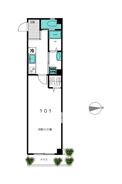間取り図／１０１号室