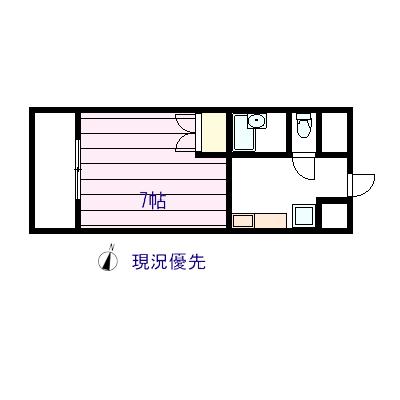 間取り図／お部屋によっては反転となります
