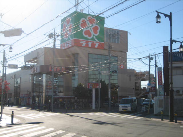 ライフ竹の塚店 (396m)