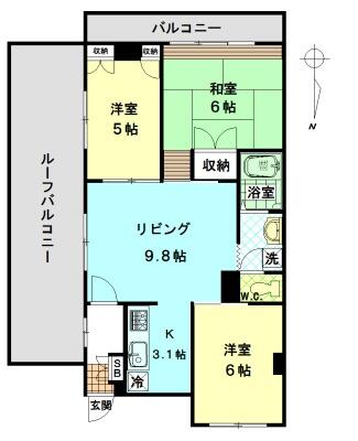 間取り図／3DKになります。