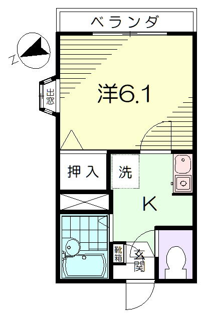 間取り図／コンフォート等々力　間取図