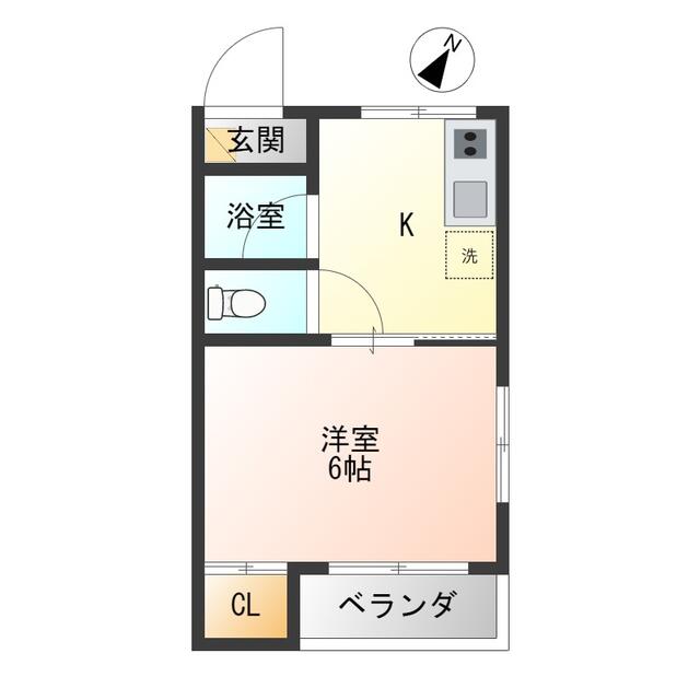 間取り図／３階・２面採光の明るいお部屋です。