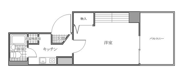 間取り図／広々としたバルコニーが特徴です！