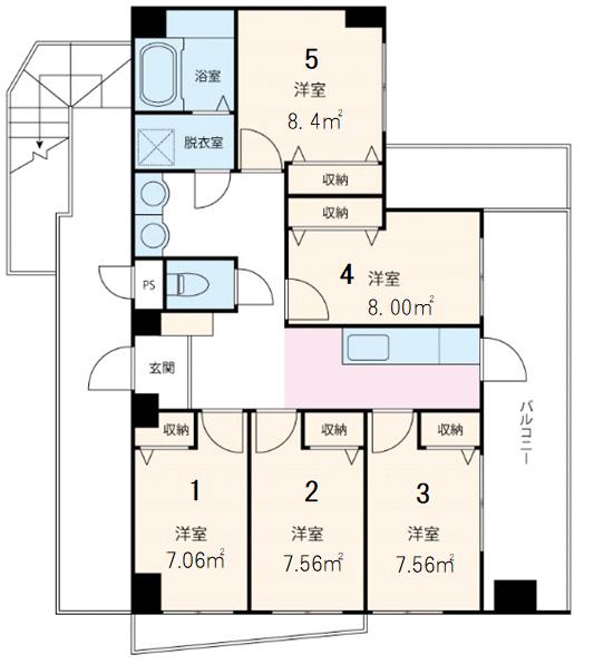 間取り図／フロア全体間取り