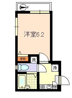 間取り図／最上階、南西の角部屋。２面採光で、明るくて風通しも良く、日当