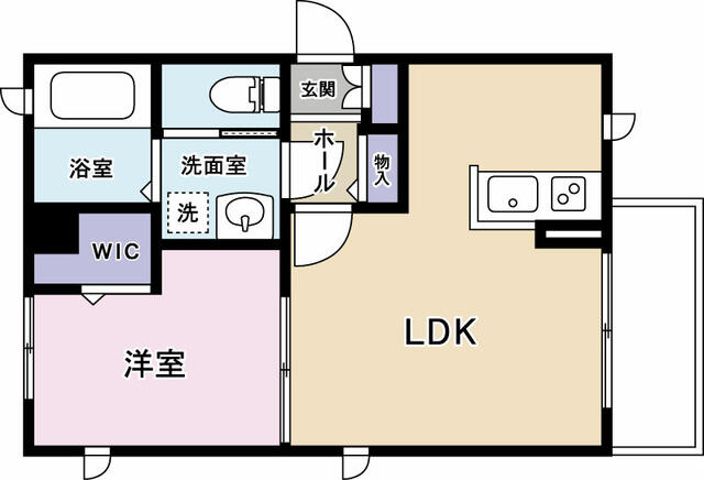間取り図／全室フローリングです。