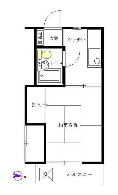 間取り図／収納が大きく使いやすい間取りです