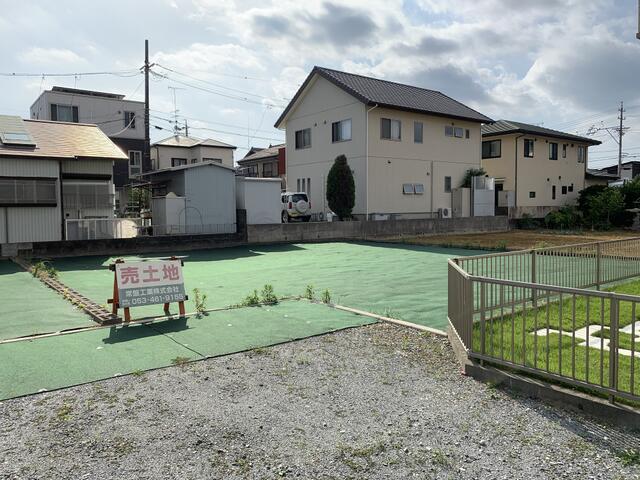 現地土地／敷地＿車の転回スペースと敷地側にも隅切りを設置、Ｃ・Ｄ区画で／撮影日2020-10-02