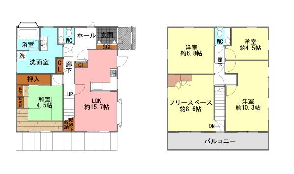 ※図面と現況が異なる場合は、現況を優先。