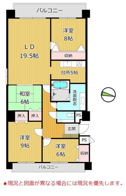 【ハトマークサイト山梨】北海道函館市湯川町1丁目の タック湯川 106 4LDK 中古マンション