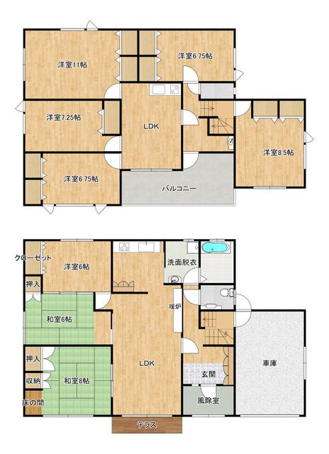 detached 北海道芦別市北五条西３丁目