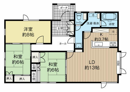 detached 北海道上川郡鷹栖町北野西五条１丁目 地図を見る