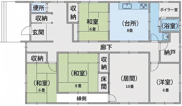 detached 北海道岩見沢市北三条西１８丁目