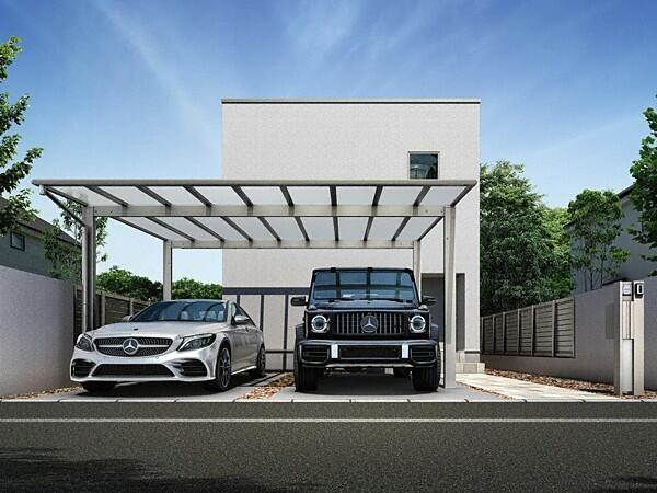 余裕の５７．５坪　２棟　カーポート２台用も余裕で設置／撮影日2026-03-11