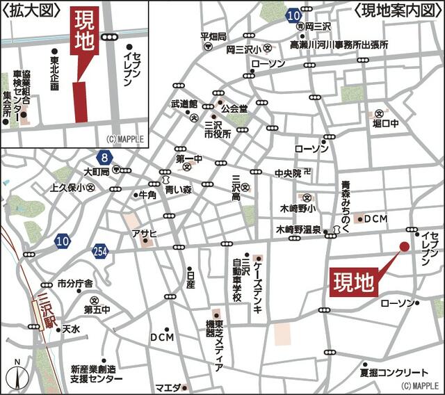 detached 青森県三沢市日の出４丁目 地図を見る