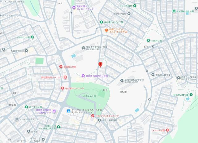 バス停「松園北県営アパート前」徒歩３分