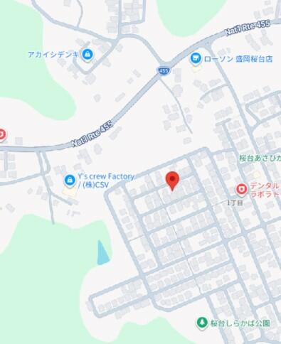 閑静な住宅街　米内小・米内中学区