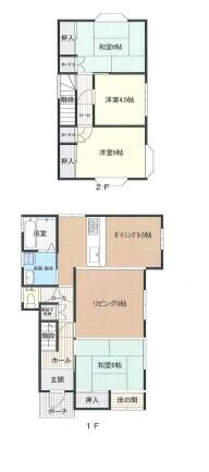 ３ＬＤＫ　駐車場２台可　カーポートあり