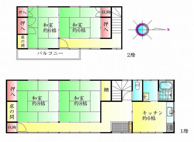 detached 宮城県塩竈市小松崎 地図を見る