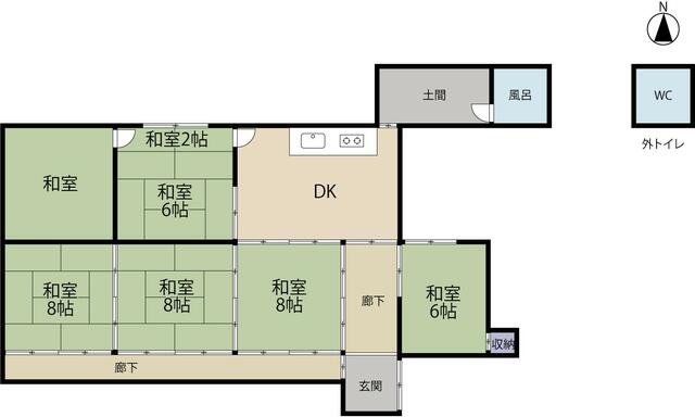 detached 宮城県遠田郡美里町北浦字北新田 地図を見る
