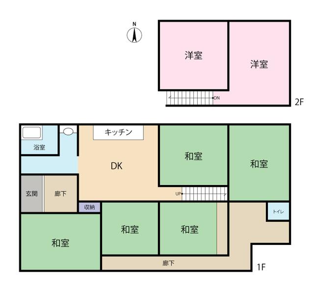 detached 宮城県遠田郡涌谷町字渋江 地図を見る