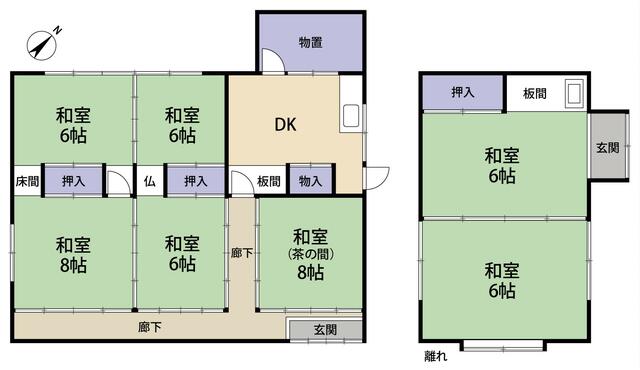 house for sale in 登米市, Miyagi | ¥1,500,000 | 5DK | Akiyama house find…