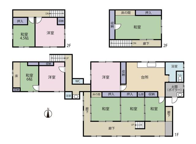 detached 宮城県登米市南方町八の森 地図を見る