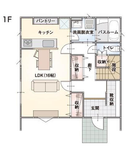 商品プラン「Ｐｌａｉｎ（プレイン）」１Ｆ間取り
