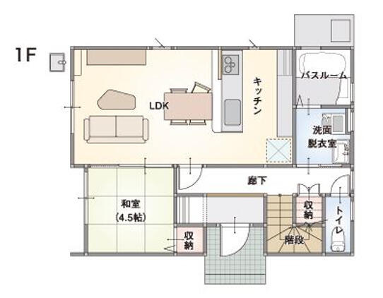 商品プラン「Ｗｉｔｈ（ウィズ）」１Ｆ間取り