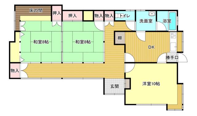detached 宮城県遠田郡涌谷町字花勝山二号 地図を見る