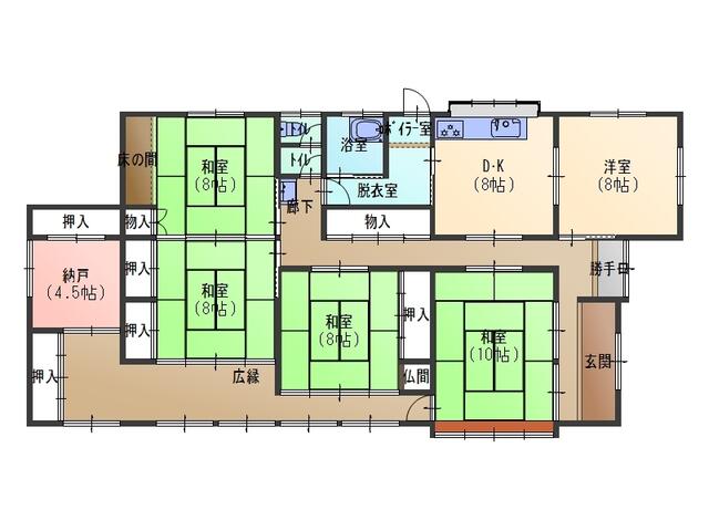 detached 宮城県遠田郡美里町南小牛田字江の内 地図を見る