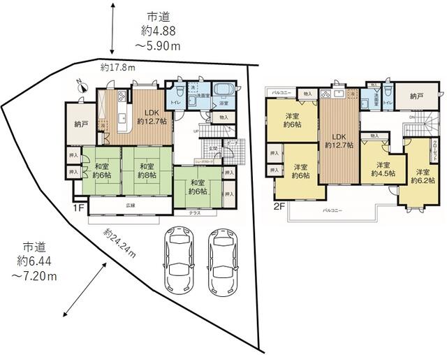 宮城県仙台市の一戸建て | 6300万円 | 7SLDK | 171.87m² | Akiyama house finder