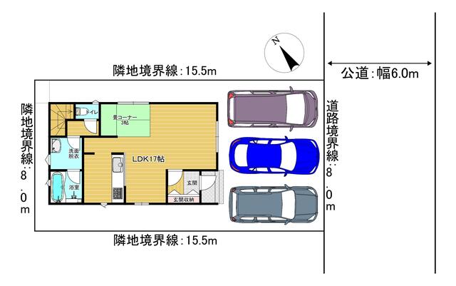 detached 宮城県柴田郡大河原町字新東 地図を見る