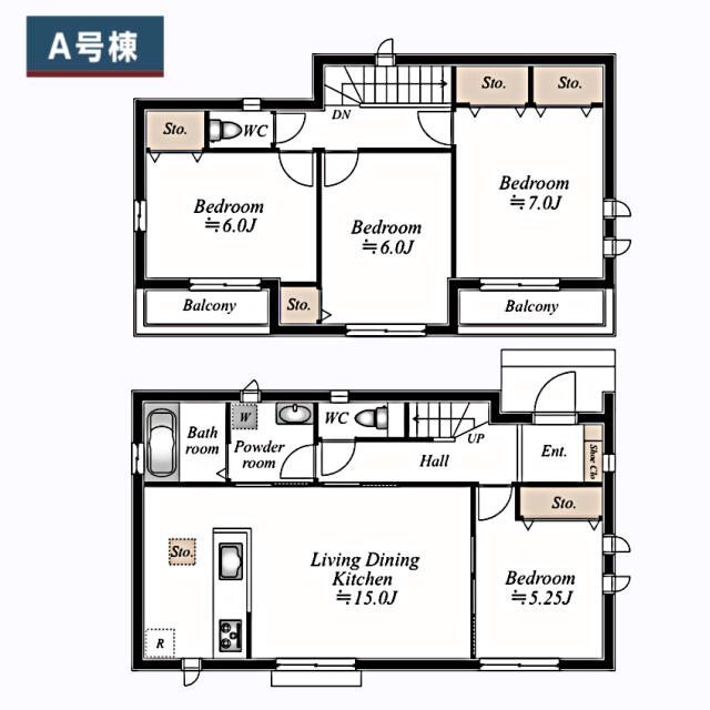 detached 宮城県東松島市矢本字上新沼 地図を見る