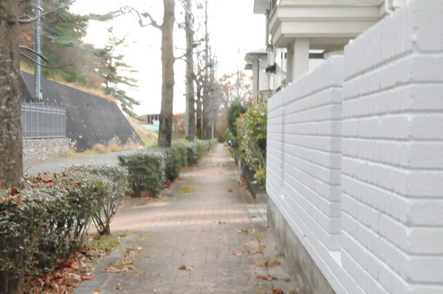 前面には歩道もあるので、小さなお子様が居ても安心です／撮影日2024-12-04