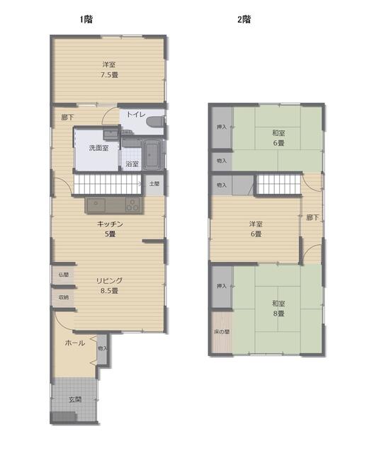 detached 秋田県北秋田市東横町 地図を見る