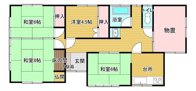 house for sale in Katagami, Akita | ¥2,300,000 | 4DK | Akiyama house…