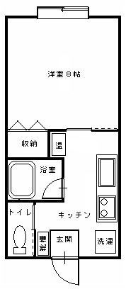 間取り図／１Ｋタイプ