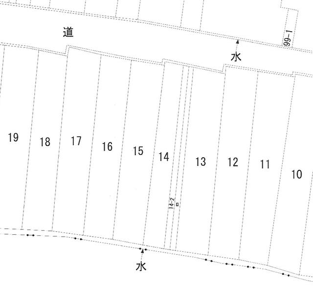 区画図／公図（１５番）