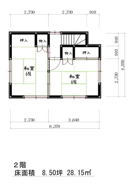 detached 秋田県山本郡三種町鹿渡字二本柳 地図を見る