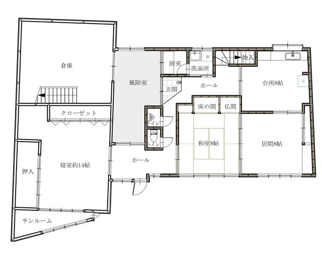 detached 秋田県山本郡三種町浜田字砂崎 地図を見る