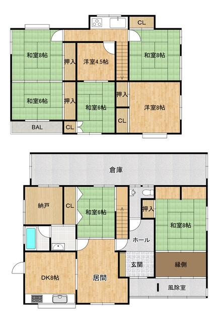 秋田県秋田市の一戸建て | 4200万円 | 8SLDK | 449.62m² | Akiyama house finder