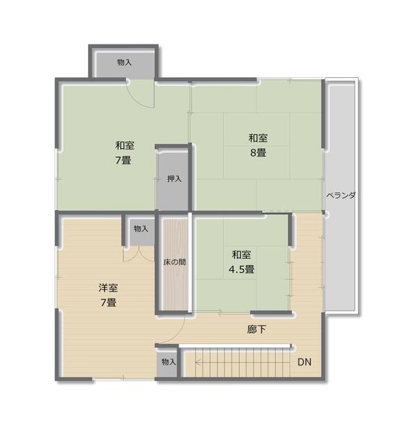 detached 山形県鶴岡市長沼字中組 地図を見る