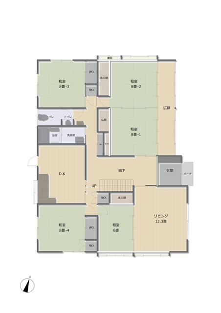 detached 山形県鶴岡市長沼字中組 地図を見る