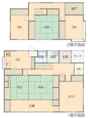 山形県山形市の一戸建て | 1980万円 | 6SDK | 314.65m² | Akiyama house finder