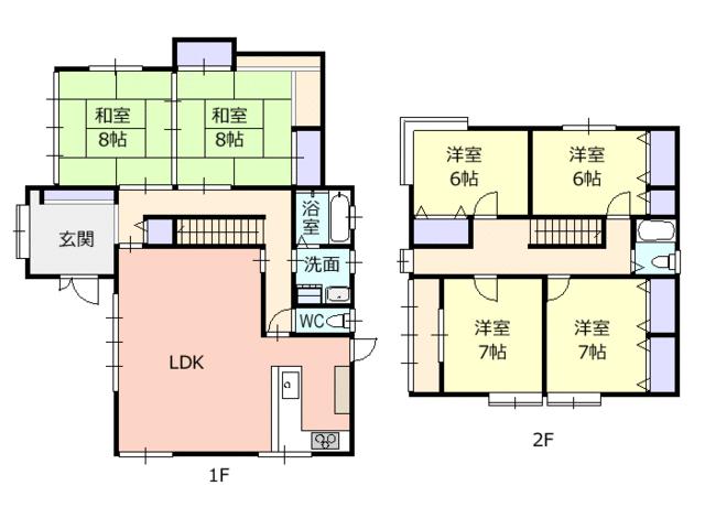 detached 山形県西村山郡河北町谷地字十二堂 地図を見る