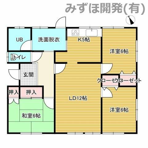 detached 山形県西村山郡河北町谷地字砂田 地図を見る