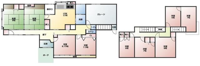 detached 山形県寒河江市船橋町